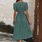 Summer Women Clothing Floral Print Summer Dress HUNDRED
