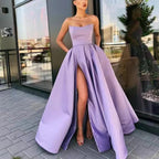 Dress Performance Dress Sexy Tube Top Split Long Cocktail Host Evening Dress SCC