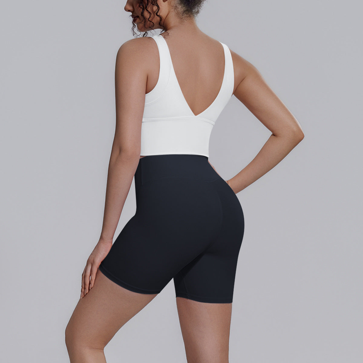 Bra White Shorts Black