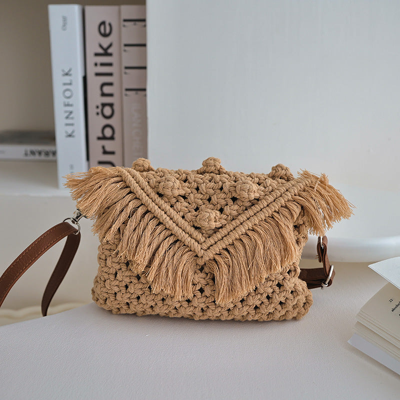 Cotton Thread Bean Tassel Coffee