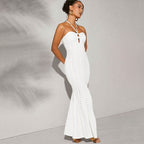Spring Summer Women Halter Dress High Waist Slim Fit Elegant Fishtail Dress Yiskiss