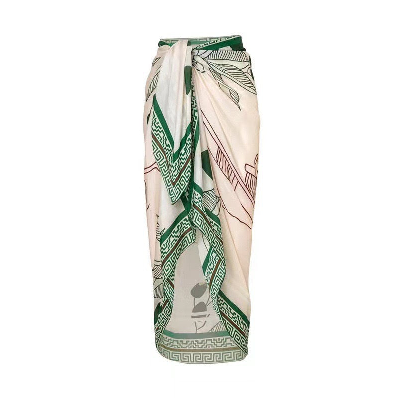 Multicolor Separate Gauze Skirt