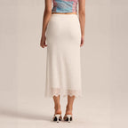 Women Clothing Lace Skirt Spring Summer High Waist One Step Skirt Sexy Slim Hip Long Skirt BRINGITON