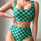 Traje de baño de bikini para mujer, chaleco de alta calidad, traje de baño dividido, bikini de alta elasticidad