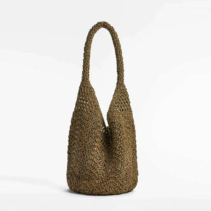 Sac à bandoulière en paille, design d'intérêt particulier, sac en paille portable, sac tissé, sac de vacances, sac de plage, sac pour femme 