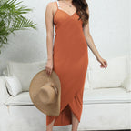 Women Shawl plus Size Women Clothes One Piece Irregular Asymmetric Beach Dress Multiple Wear Strap Dress Oyimi