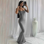 Women Clothing Dress Casual Slim Strap Home Maxi Dress Eping