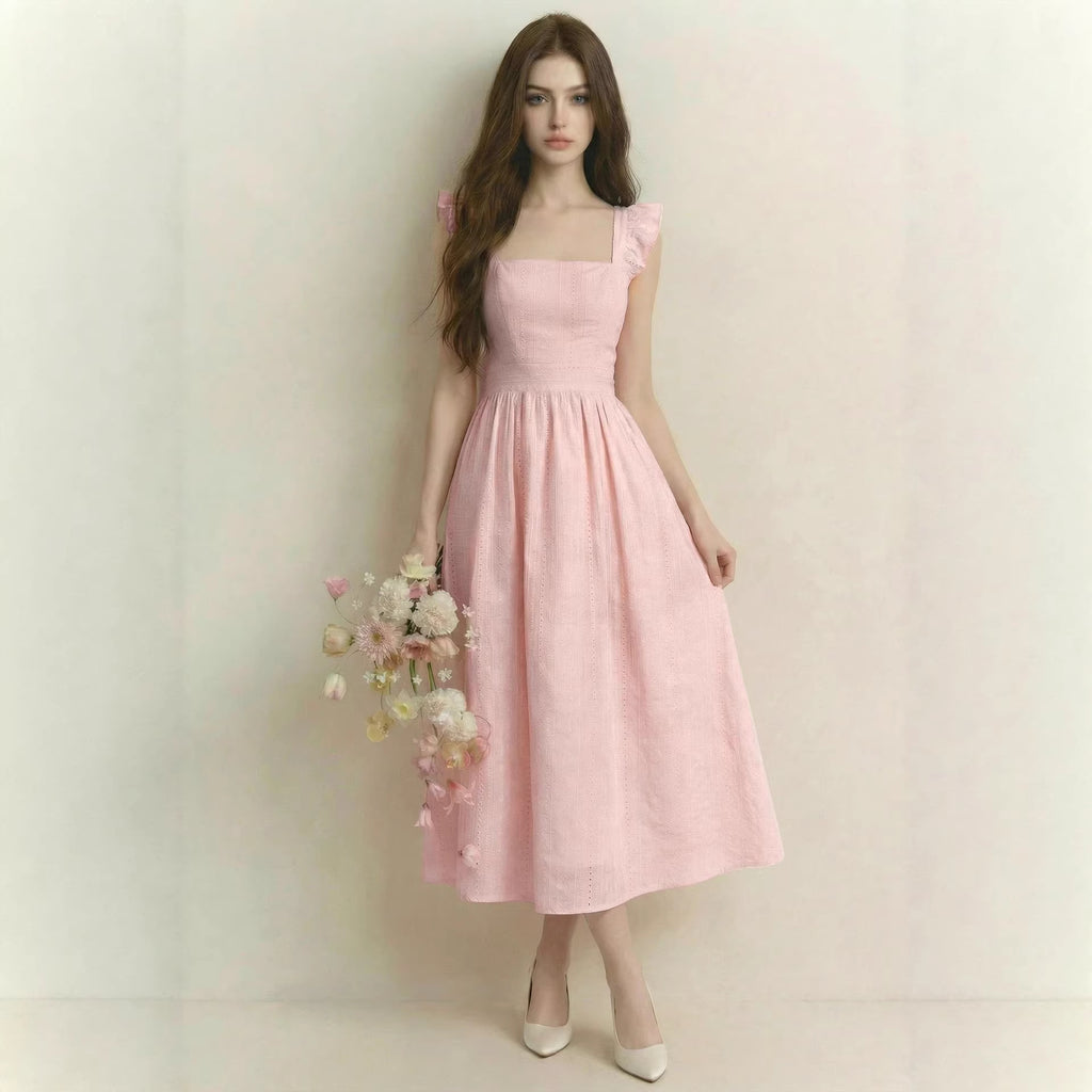 Small Sweet Lady High-Grade Elegant Dress Long Slim Fit Seaside Summer Sexy Cami Dress EverBillion