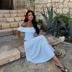 Women Spring Summer Dress Elegant Tube Top Maxi Dress Dee