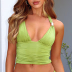 Sexy Slim Fit Halter Lace up Vest Daily Top FREYA