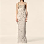 Vest Formal Dress Stars Heavy Industry Beads Diamond Embedded Stretch Maxi Dress Olady