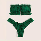 Bikini Lace up Split Swimsuit Women Beach Bikini Alina
