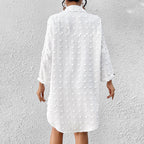 Vacation Sun Protection Clothing Women Beach Jacket Beach Cover Up Breasted Shirt Swimsuit Outwear EvenStar
