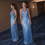 Summer Women Elegant Sexy Sequined Tassel Design Dress Cecil