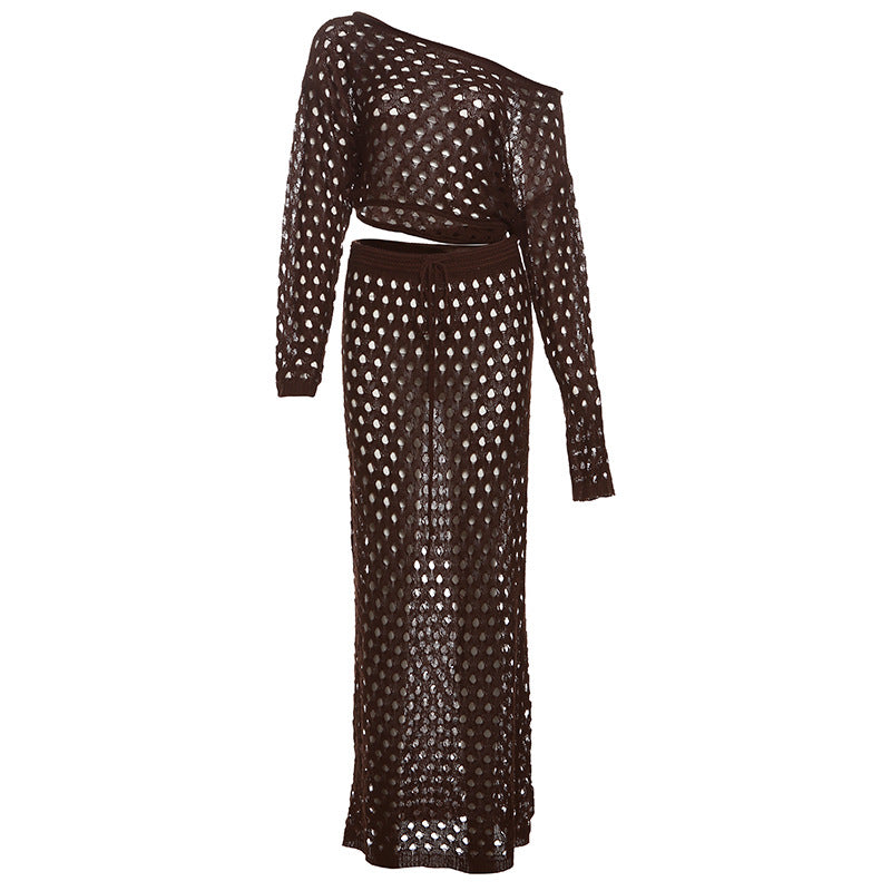 Brown Knitting Suit