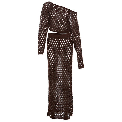 Brown Knitting Suit