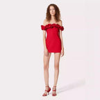 Vestido de una pieza con estampado floral rojo Advanced Sense para mujer