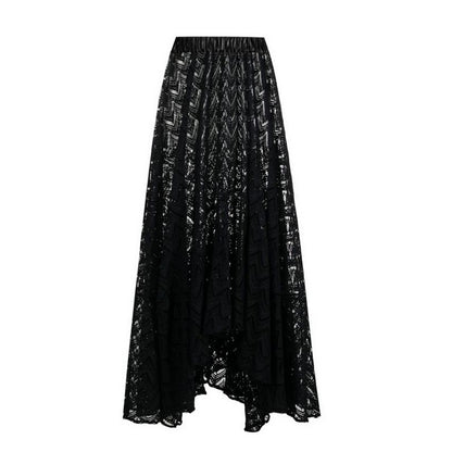Black round Skirt