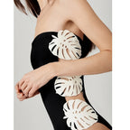 Sexy Cutout Leaf Decoration One Piece Swimsuit Women ShineRealm
