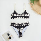 Sexy Split Three Piece Polyester Swimsuit Women Chiffon Dress Swimsuit Outfit BeautyLady