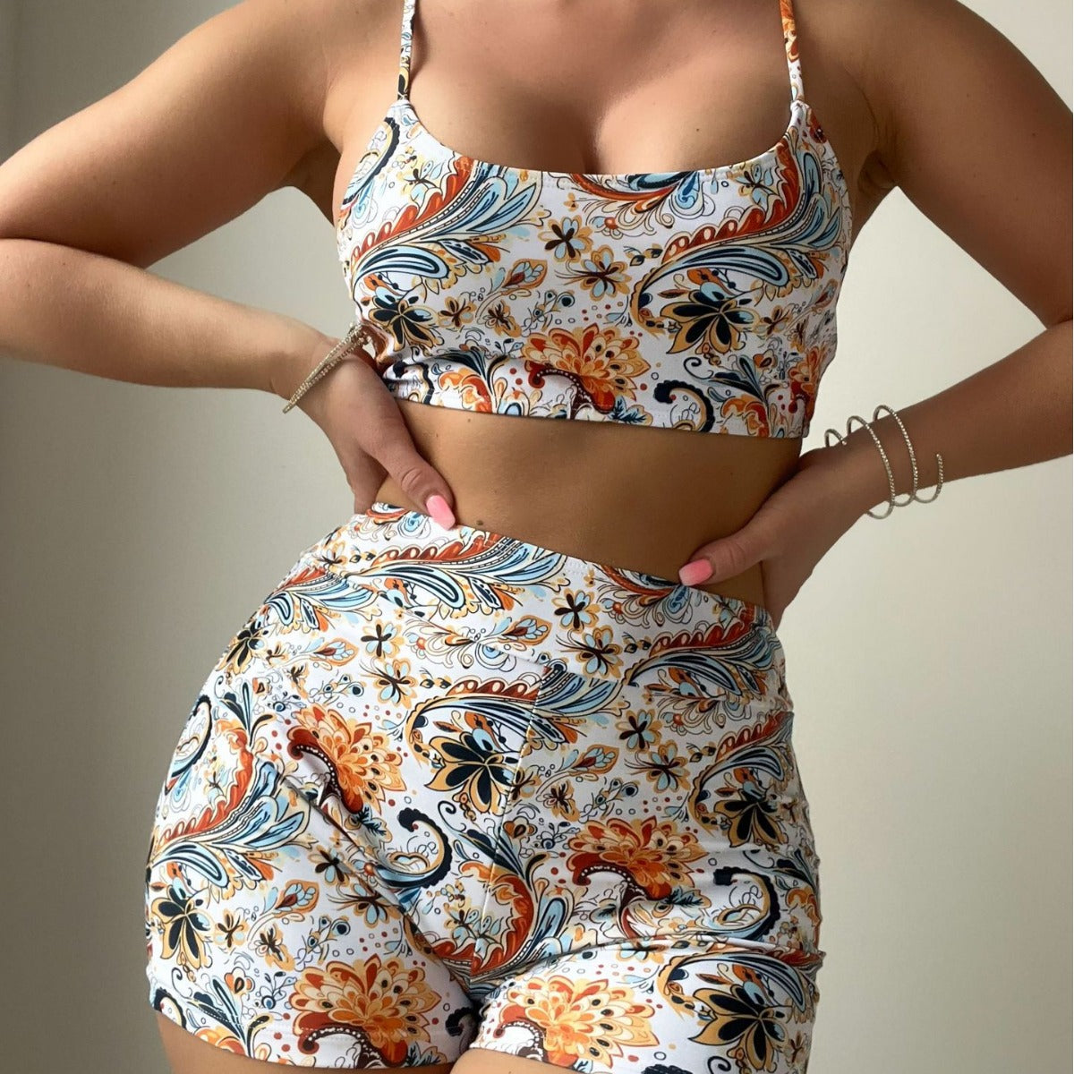 Paisley Pattern Printed Bikini Suit CSC