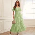 Maxi Dress High Waist off Neck Slim Elegant Dress MIYA