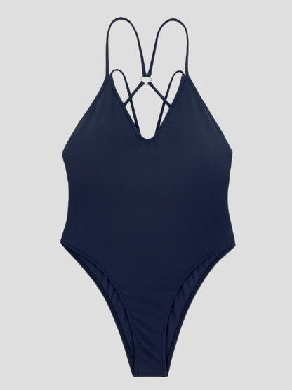Traje de baño de color sólido Bikini sexy para mujer Bikinilg