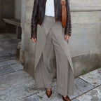 French Minority Design High Waist Trousers Women Clothing Spring Loose Irregular Asymmetric Casual Wide Leg Pants Kigali