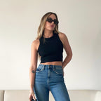 Women Clothing Basic Vest Women Clothing Slim Short Hollow Out Cutout Vest for Women SMUJI