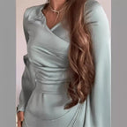 Women Spring Summer Chain Evening A Line Maxi Dress RMAI