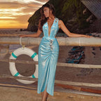 V neck Backless Lace up Sexy Swimsuit Women Clothing ShineRealm