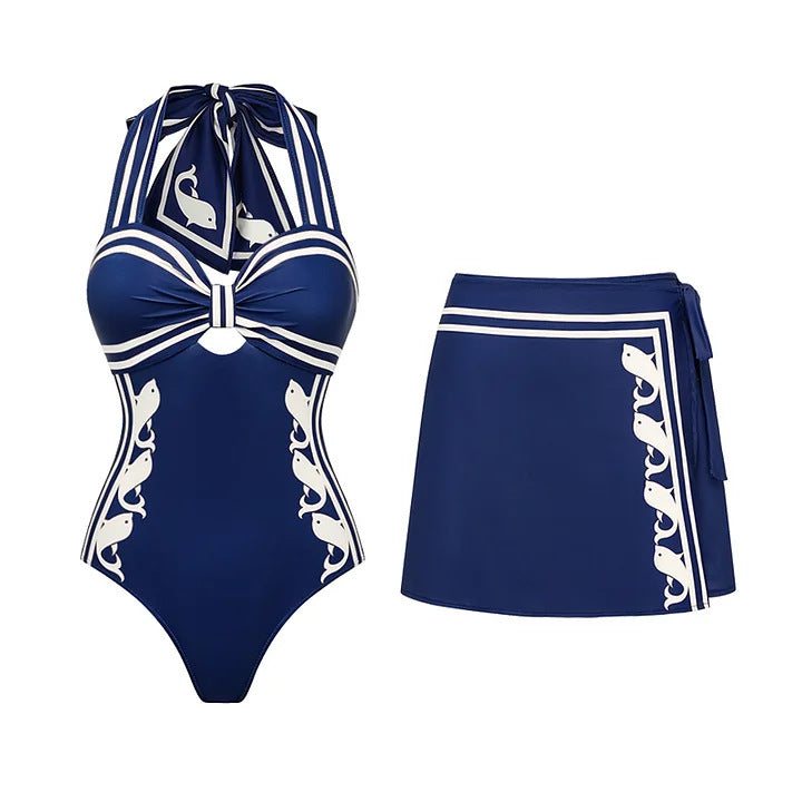Blue One-Piece Suit