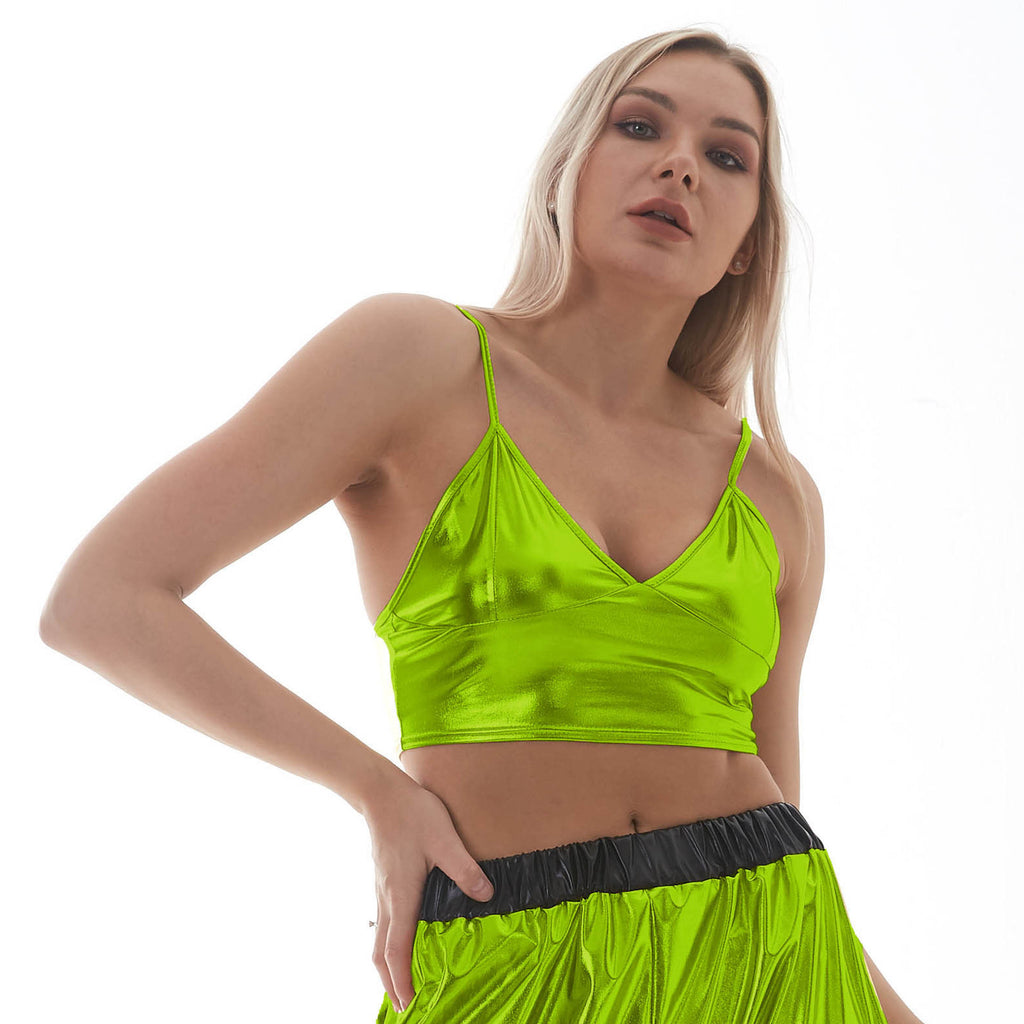 Especial para actividades hasta sujetador de tirantes de color liso con top de tubo, chaleco pequeño para mujer