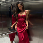 Arrival Solid Color Tube Top High Waist Backless Suspender Sheath Dress LaceCH