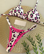 Bikini Special Fabric Printed Swimsuit Beach Sexy Women Swimsuit Amber