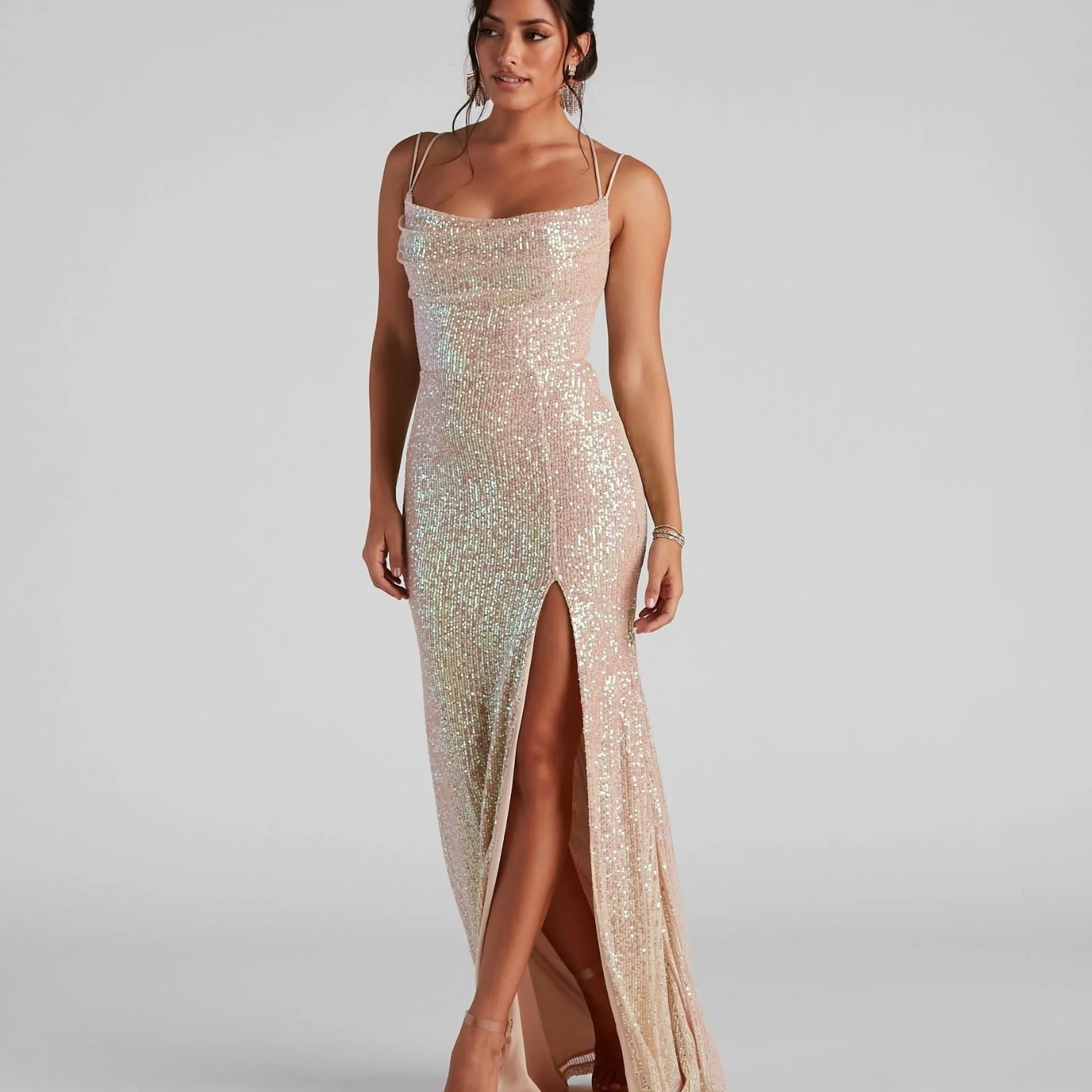 Robe de soirée d'été à sequins pour femme, robe de club à sequins sexy, queue de poisson