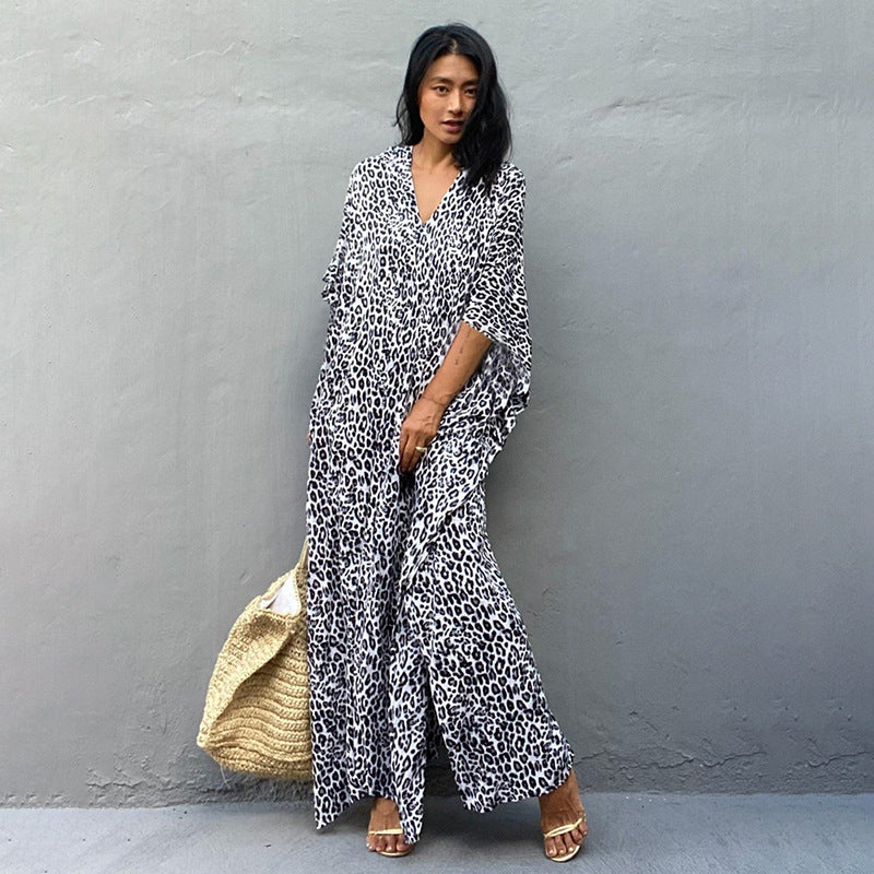Gray Leopard Dot