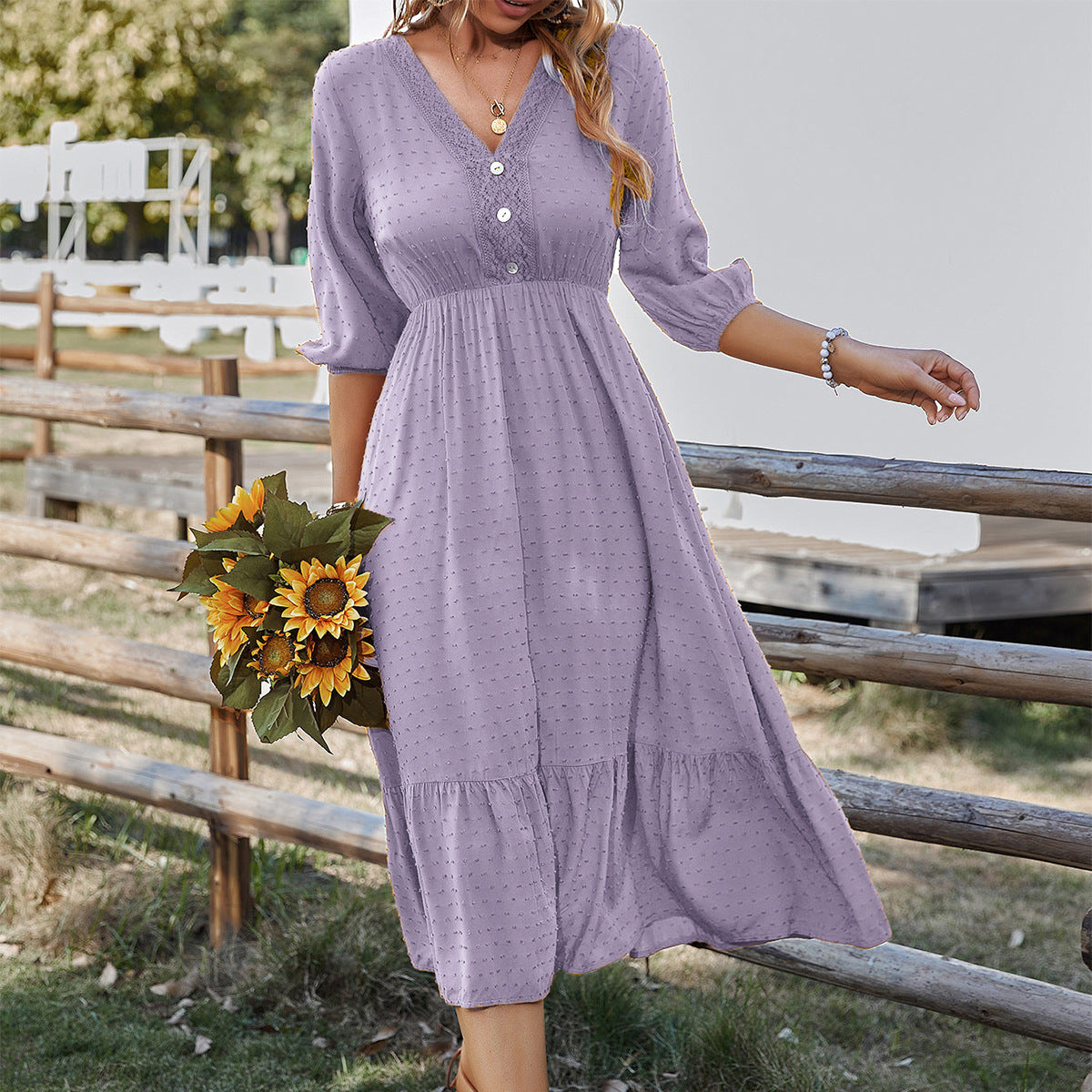 Elegant Women Dress Long Summer Mori Women Dress CKK