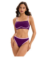 Arrival Bikini Swimsuit Women Sexy Three Piece Sets Long Sleeved Blouse Bianco