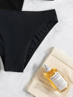 First See Clothing Bikini Three Piece Swimsuit Women Sexy Solid Color Slimming Blouse Swimsuit CHUJIAN