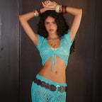 Vacation Beach Top Hollow Out Cutout Sexy Cardigan Top Casual Beach Top Mangar