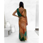 Enter Spring Summer Sexy Backless Slit Dress Loose Vacation Women Clothing Dress Oyrina