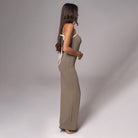 Autumn Sexy Sheath Slim Fit Maxi Dress Sleeveless Sexy Suspenders Dress JULISSA
