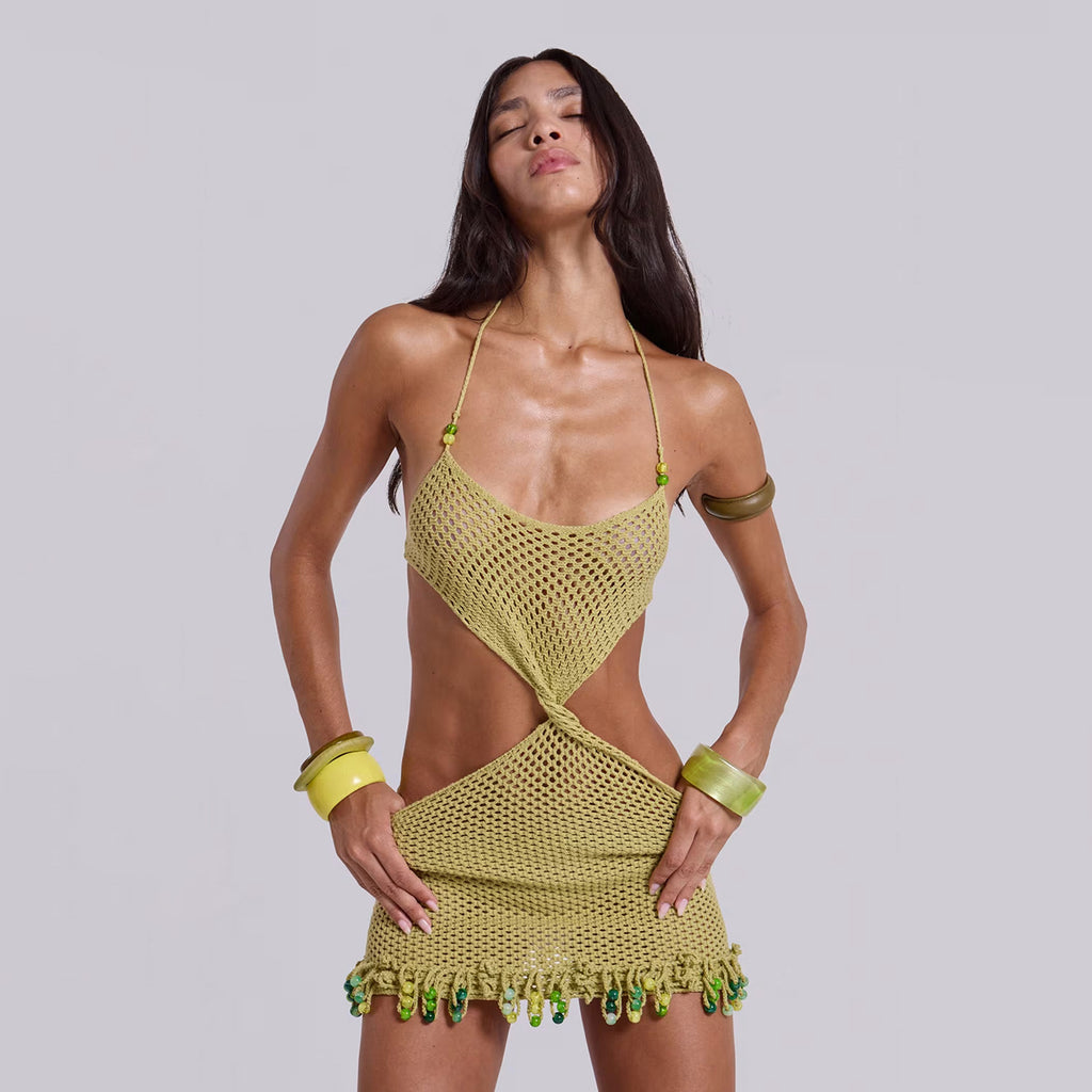 Solid Color Casual Comfortable Beach Swimsuit Beach Blouse Mangar