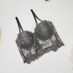 Sexy Tube Top Underwear Outer Wear Bare Back Waist Short Tube Top Sexy See through Lace Embroidery Tube Top Kanuner