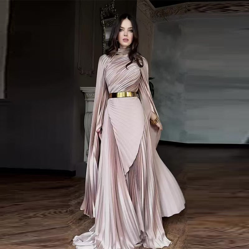 Summer Long Shawl Split Graceful Formal Dress Belt Dress Babeloon