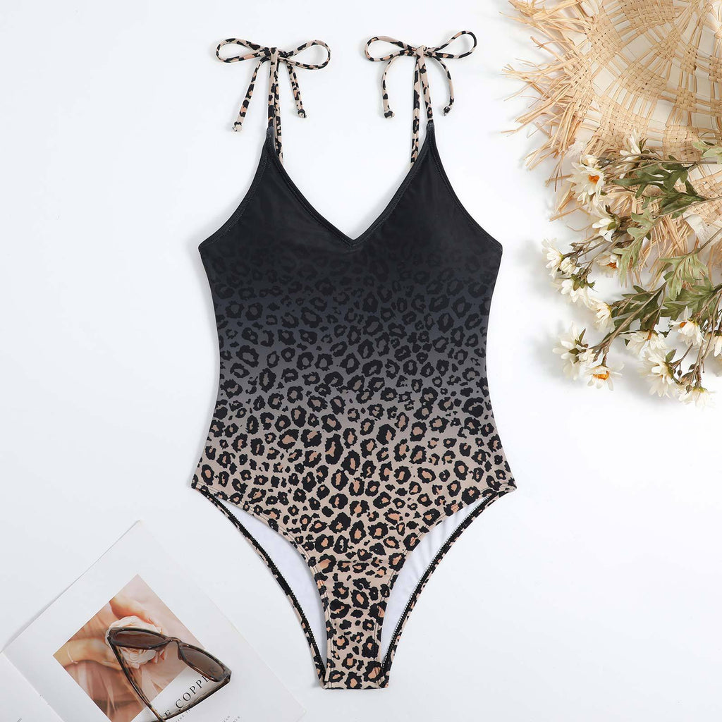 Traje de baño de gasa para mujer, con falda sexy, sin espalda, que cubre el vientre y es delgado, vestido de playa