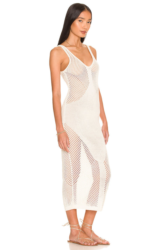 Falda tipo chaleco de punto con escote en V y aberturas para vacaciones, informal, para playa, bikini, 2 colores