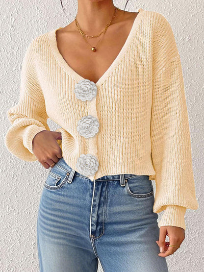 Apricot Top 3 Hand Hook Flower