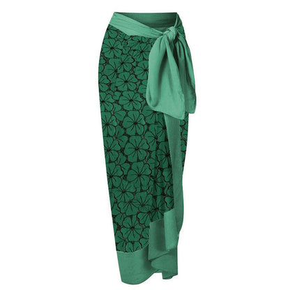 Green Wrap Skirt